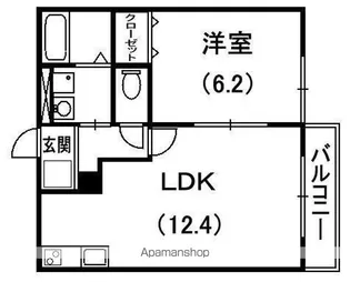 マーベルナガムラ【201号室号室】の間取り