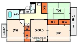 サンハイム【1階】の間取り