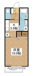 フェリス牡丹山【1階】の間取り
