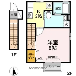 リビエールNO2【2階】の間取り