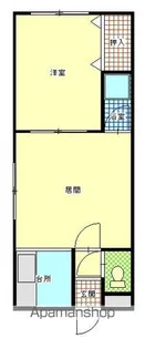 ホワイトタイム【102号室】の間取り