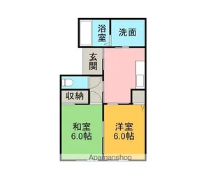 メゾンエラーブル【101号室】の間取り