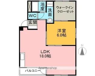 朝霧ビル【205号室】の間取り