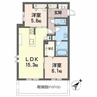 YANAGI TAKASU【1階】の間取り