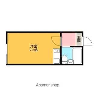 ヴィラホワイト森野【203号室】の間取り