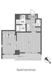 パークフラッツ渋谷代官山【6階】の間取り