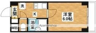 パライッソオーダ【208号室】の間取り