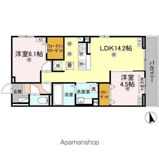 メテオラ【1階】の間取り