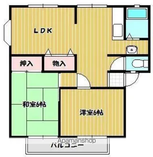 サンビレッジ白金B棟【1階】の間取り
