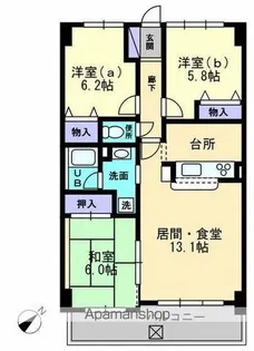 SQUARE今里【2階】の間取り