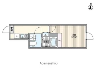 マーレ十条【1階】の間取り