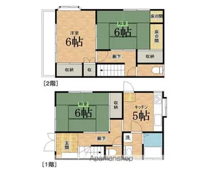 山部貸家【1号室】の間取り