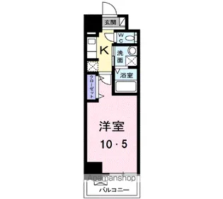 スアヴィス千葉【10階】の間取り