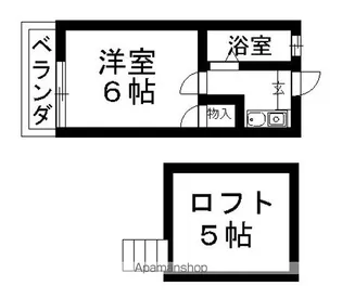 愛知県名古屋市守山区城南町【アパート】の間取り