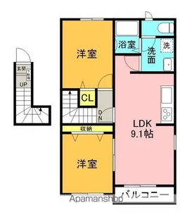 セイバリーレジデンス【201号室】の間取り