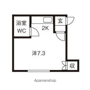 コーポライフ二十四軒N【2階】の間取り