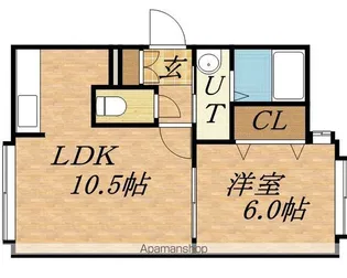 シルキー厚別東I【101号室】の間取り
