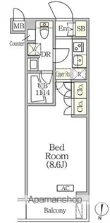アジールコート方南町テラス【4階】の間取り