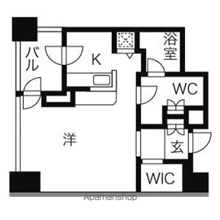 プライムメゾン鴨々川【6階】の間取り