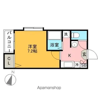 メゾンド井尻【1階】の間取り