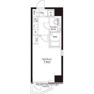 アペルト西新宿【2階】の間取り