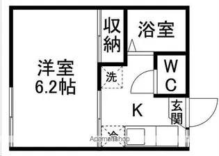 アネックス30(家具家電付)【201号室】の間取り