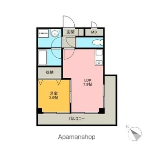レジデンス阿倉川【3階】の間取り