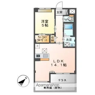 レヴァンテ【1階】の間取り