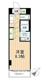 LEXE AZEST横濱関内【702号室】の間取り