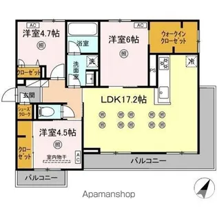 メゾン ココル【3階】の間取り