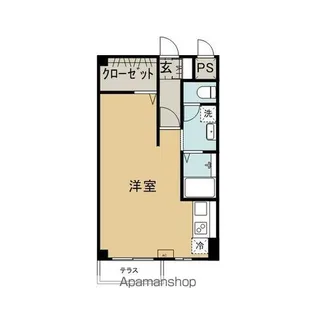 誠洋ハイツ別宮【1階】の間取り