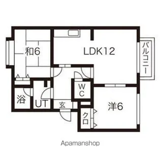 アップルヴィレッジV【2階】の間取り