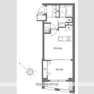フラッフィー日本橋浜町【3階】の間取り