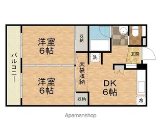 メゾン菅野【202号室】の間取り