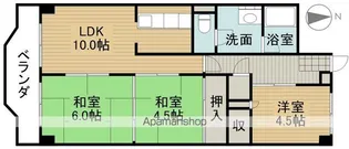 シャンボール二日町【905号室】の間取り