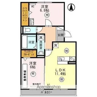 アステール【2階】の間取り
