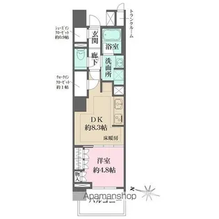 ザ・パークハウス文京白山【3階】の間取り