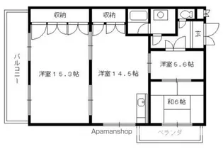 ルシェール西院【4-A号室】の間取り