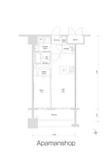 エンクレスト博多EXCEED【9階】の間取り