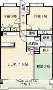 福岡県福岡市東区土井2丁目【マンション】の間取り