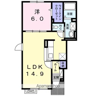 セントアーク ゼノ【1階】の間取り