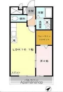 フラワータウン八木山【1階】の間取り