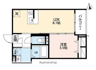 ROBOT HOME 一之江【1階】の間取り
