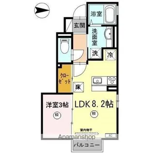 タスカータソルテ松島 A棟【1階】の間取り