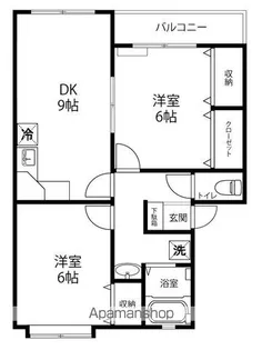 プラネットドリーム【202号室】の間取り