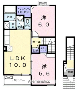 プラシード【2階】の間取り