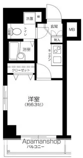 東京都新宿区西新宿5丁目【マンション】の間取り