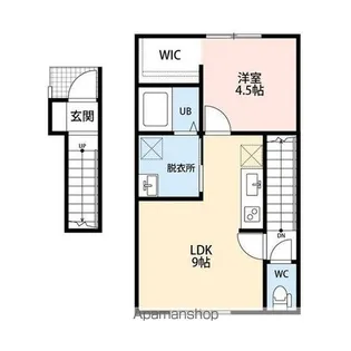 ラーク沼垂西【2階】の間取り