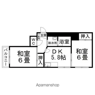 コーポミツエ【301号室】の間取り