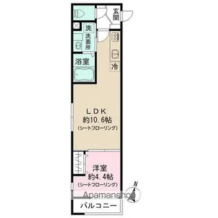 Jブラン竹ノ塚【1階】の間取り